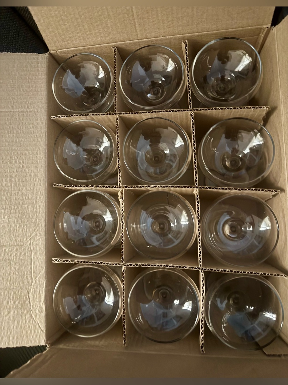 NEW Case Ketel One Martini Family Cocktail Glasses Embossed COLLECTIBLE 8.5 oz